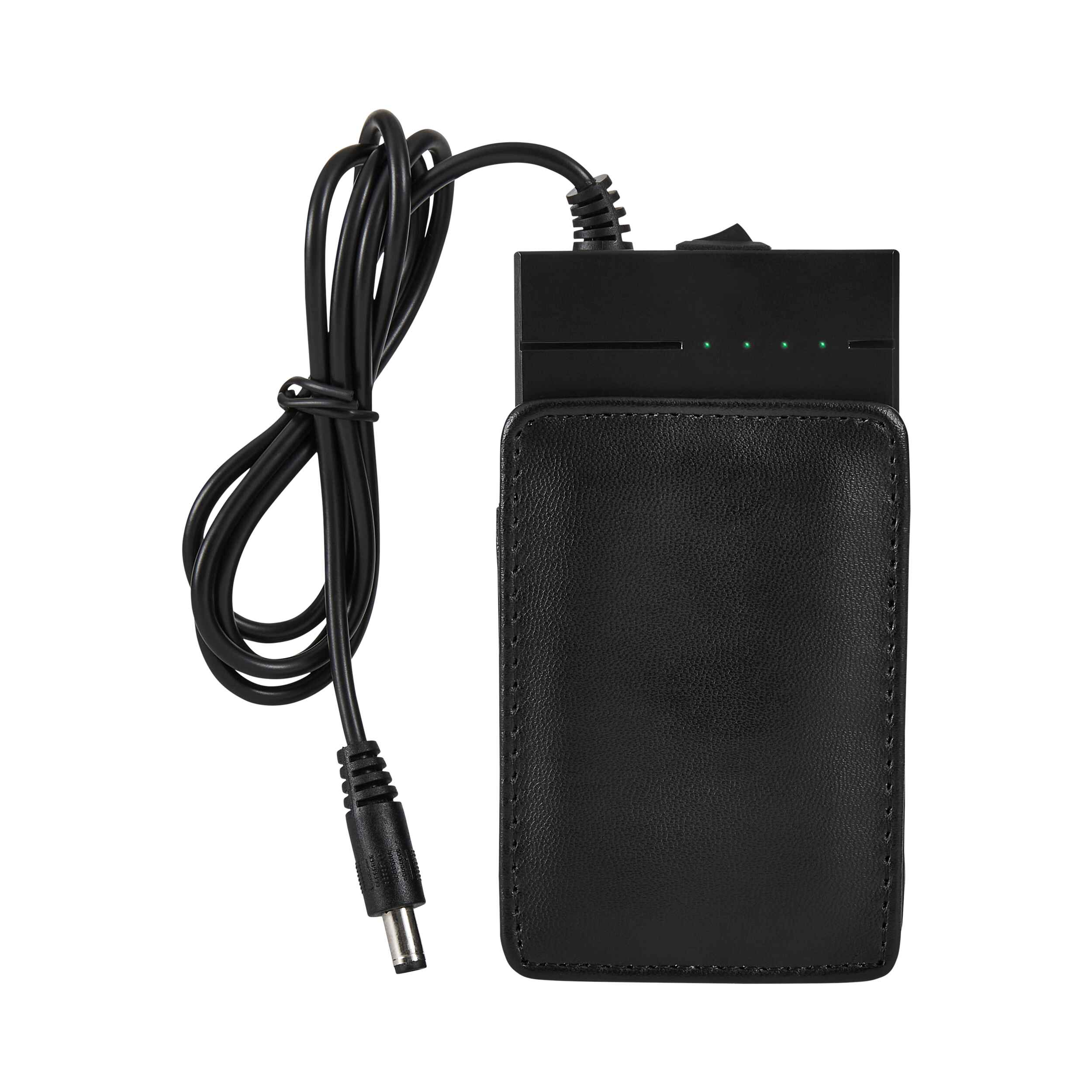 LaserCap power pack in belt clip leather pouch holder